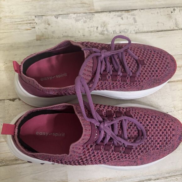 EASY SPIRIT Womens 8.5 Power Sneakers Pink/Magenta Lightweight Wedge Walking - Picture 11 of 15